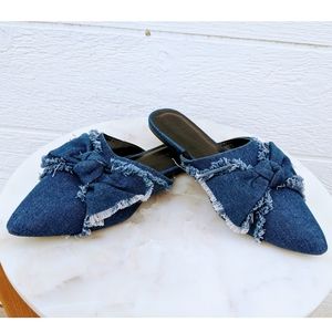 Denim Mules by Wild Diva